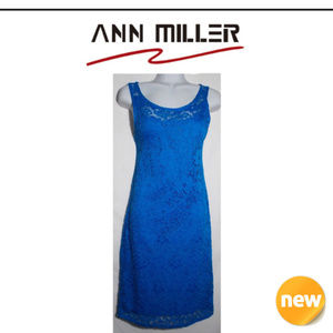 Ann Miller Blue Sleeveless Form Fitting Dress NWT🤩